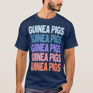 Funny Modern herhaalde teetontwerp cavia Varkensha T-shirt