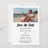 Funny Modern Photo Wedding Save the Date (Achterkant)