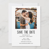 Funny Modern Photo Wedding Save the Dates Aankondiging (Achterkant)