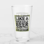 Funny Modern Pint Beer Glass Glas (Achterkant)
