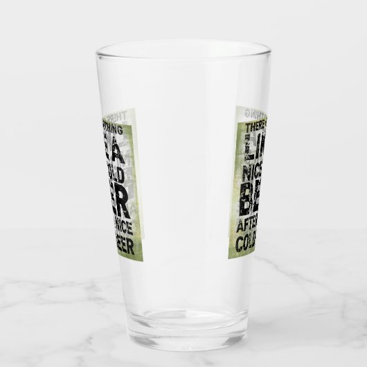 Funny Modern Pint Beer Glass Glas (Rechts)