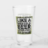 Funny Modern Pint Beer Glass Glas (Voorkant)