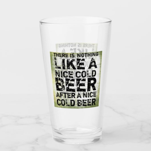 Funny Modern Pint Beer Glass Glas (Voorkant)