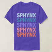 Funny Modern Repeate Tet Design Sphyn T-shirt (Design voorkant)