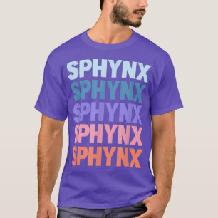 Funny Modern Repeate Tet Design Sphyn T-shirt