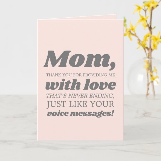 Funny Modern Retro Moederdag Kaart (Gele Bloem)