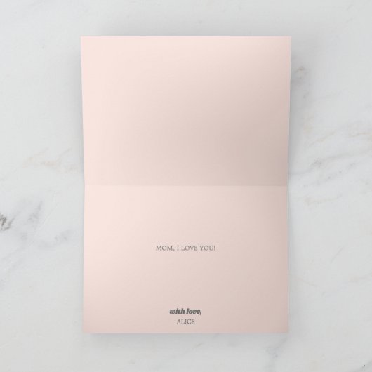 Funny Modern Retro Moederdag Kaart (Binnen)