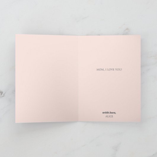 Funny Modern Retro Moederdag Kaart (Binnen)