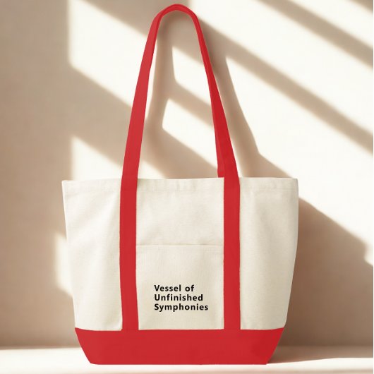 Funny Modern Typography Black Text Tote Bag