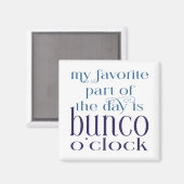 Funny Modern Typography Bunco Magneet (Voorkant / Achterkant)