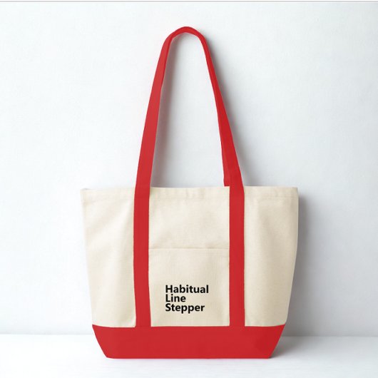 Funny Modern Typography Minimalist Black Text  Tote Bag