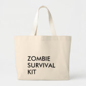 Funny Modern Typography Minimalist Grote Tote Bag (Voorkant)