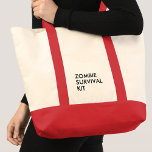 Funny Modern Typography Minimalist Large Tote Bag<br><div class="desc">Deze grote canvas tas is een stijlvol en functioneel accessoire dat het beste van beide werelden combineert: leuke en speelse typografie met een minimalistisch ontwerp dat het veelzijdig en gemakkelijk te draag met elke outfit en een handvol verfijning en elegantie aan de algehele look toevoegt. Het typografische ontwerp is moedig...</div>