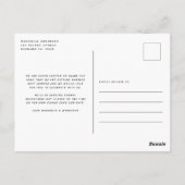 Funny Modern Typography Photo Wedding Save the Dat Briefkaart (Achterkant)
