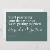Funny Modern Typography Wedding Save the Date (Voorkant)