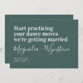 Funny Modern Typography Wedding Save the Date (Voorkant / Achterkant)