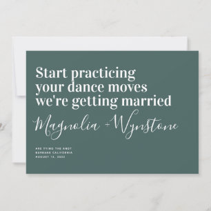 Funny Modern Typography Wedding Save the Date