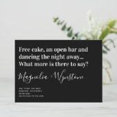 Funny Modern Typography Wedding Save the Date (Staand voorkant)