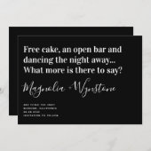 Funny Modern Typography Wedding Save the Date (Voorkant / Achterkant)