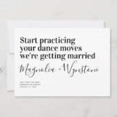 Funny Modern Typography Wedding Save The Date (Voorkant)