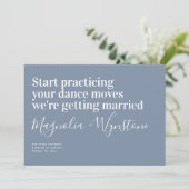 Funny Modern Typography Wedding Save the Date (Staand voorkant)