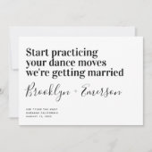 Funny Modern Typography Wedding Save the Date (Voorkant)
