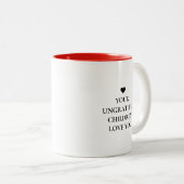 Funny Modern Undankbaar Moederdag kinderen Tweekleurige Koffiemok (Voorkant rechts)