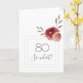 Funny Modern Waterverf Floral 60th Birthday Kaart (Gele Bloem)