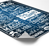 Funny Moderne kerstregels Poster (Hoek)