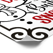 Funny Moderne kerstregels Poster (Hoek)