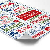 Funny Moderne kerstregels Poster (Hoek)