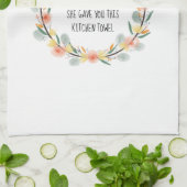 Funny moeder aan dochter keukenhanddoek (Gevouwen)