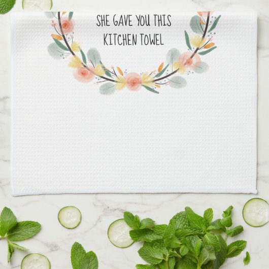 Funny moeder aan dochter keukenhanddoek (Gevouwen)