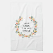 Funny moeder aan dochter keukenhanddoek (Verticaal)