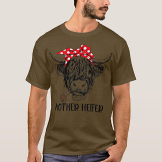 Funny Moeder Heifer Farmer Koe Moederdag T-shirt