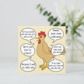 Funny moeder Hen Advice Moederdag (Staand voorkant)