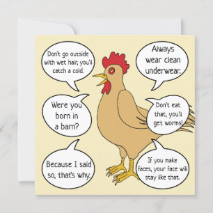 Funny moeder Hen Advice Moederdag