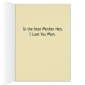 Funny moeder Hen Advice Moederdag (Binnen (Rechts))