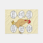 Funny Moeder Hen Advice MoM Fleece Deken (Voorkant (Horizontaal))
