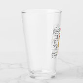 Funny Moeder Hen Advice MoM Glas (Rechts)