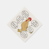 Funny Moeder Hen Advice MoM Servet (Hoek)