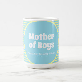 Funny Moeder van Boys Pastel Stripes Koffiemok