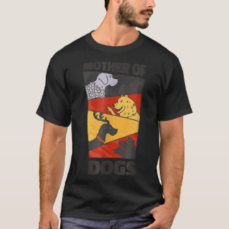 Funny Moeder van honden Best Dog Mam Ever Moederda T-shirt