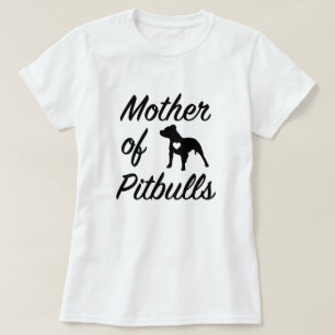 Funny Moeder van Pitbulls vrouwen Pit Bull shirt