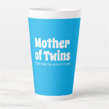 Funny Moeder van Twins Bright Blue