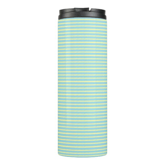 Funny Moeder van Twins Pastel Stripes Thermosbeker (Achterkant)