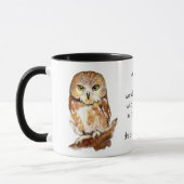 Funny Moeder voor koffie Quote, Owl Mok (Links)