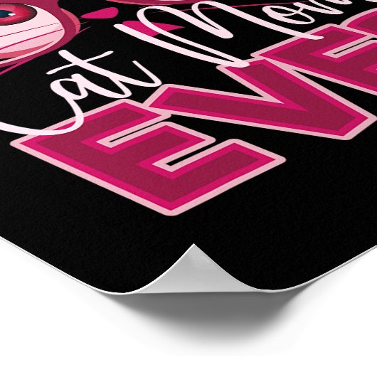 Funny Moederdag Best Cat Mam Ever Glasses Meme Poster (Hoek)