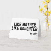 Funny Moederdag Card Funny Birthday Card voor moed Kaart (Gele Bloem)