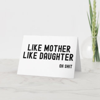Funny Moederdag Card Funny Birthday Card voor moed Kaart